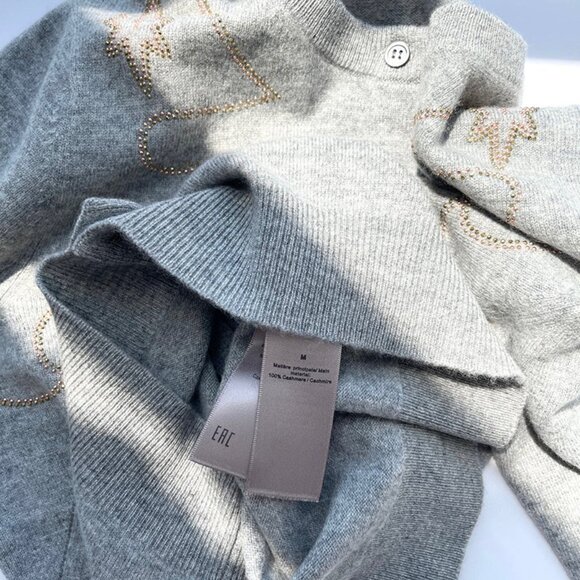 Zadig & Voltaire French Niche Cashmere Knit Cardigan Grey - Picture 5 of 5